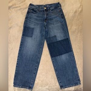 Old Navy Women's High Rise OG Loose Jeans Patchwork